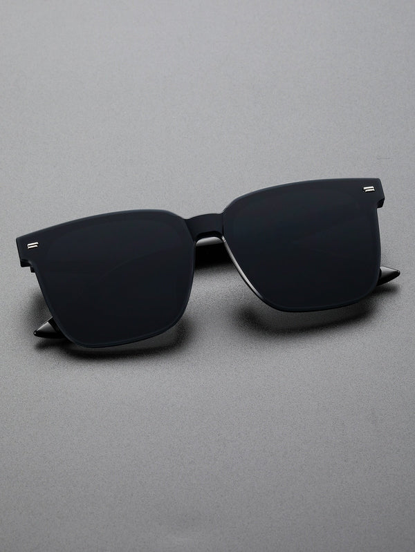 Classic Black Square Sunglasses – Stylish & Versatile for Men