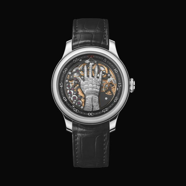 Futuristic Skeleton Mechanical Hand Watch – Luxury Steampunk-Inspired Automatic Wristwatch for Men