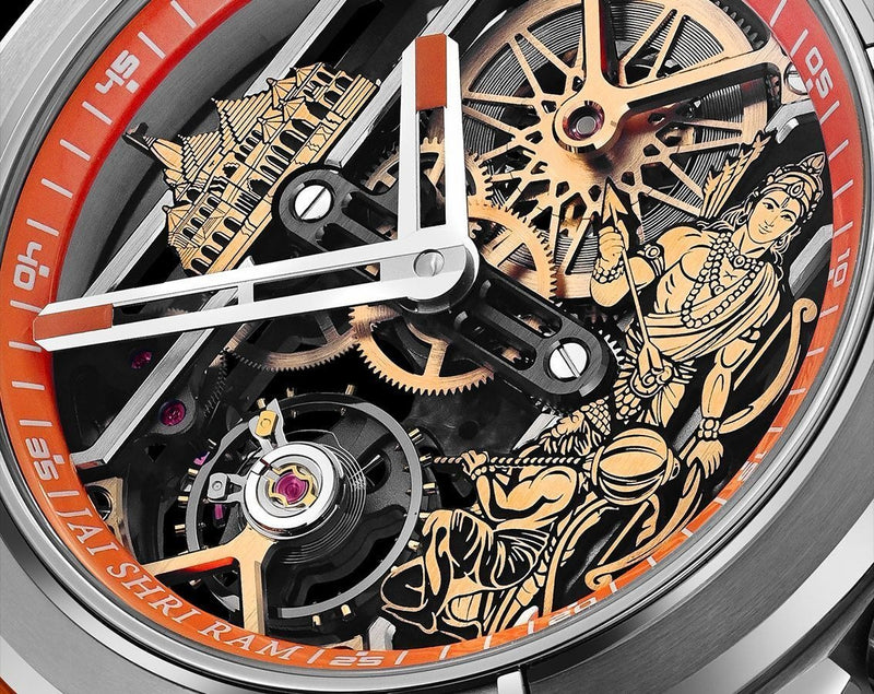 Shri Ram Edition Luxury Skeleton Watch (Replica) | Premium Design